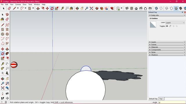 Google Sketchup in Tamil (தமிழ்) - Rotate Tool/How to Create Polar Array /Copy with Rotated angles