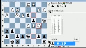 Standard Chess #53: Brownie-Baker vs. IM Bartholomew (Alekhine's Defense)