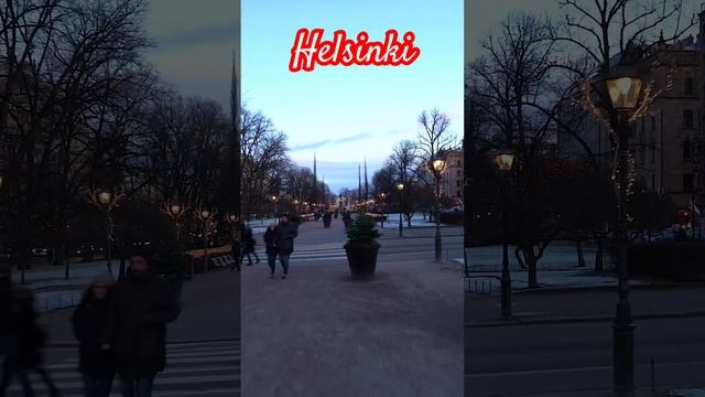 Walking Helsinki, Esplanade Park #christmas #merrychristmas #xmas #helsinki #winter #helsinkifinlan