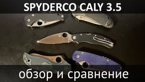 Spyderco Caly 3.5 крутой складень но есть подвох