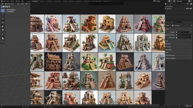 4. Lesson 4 - Setting Up References for the Aztec Scene in Blender