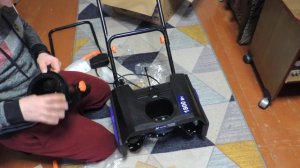 Сборка самого дешового Снегоуборщика электрического 1800W, NJ40103