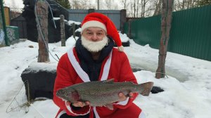 Прикольная Новогодняя рыбалка Смотреть всем!!!