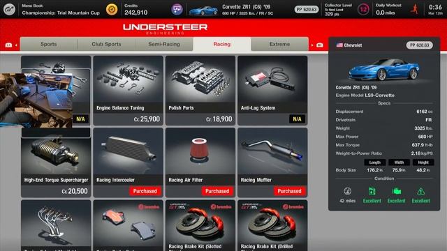 Gran Turismo 7 Playthrough Part 23 Tuning and Customizing 769 HP Corvette C6 ZR1 Logitech G923 Whee смотреть онлайн