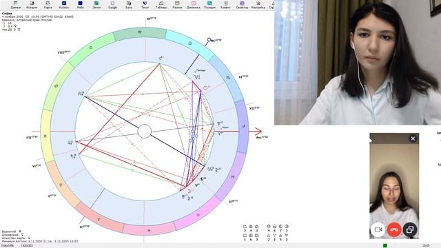 Астрологическая консультация по профориентации для Софии смотреть онлайн