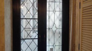 Замена стеклопакетов на стеклопакеты с витражами в ванной комнате часть 2