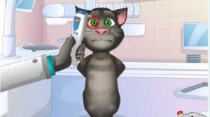 Котик Том лечит глазки у врача и выбирает очки