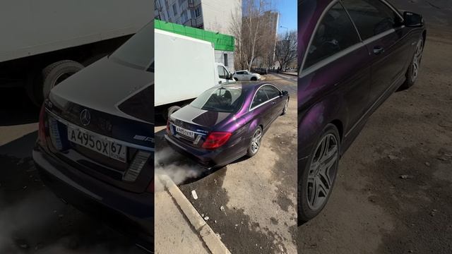 Холодный пуск CL65 AMG V12 biturbo #simoncarshop #c216 #cl65amg