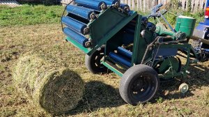 Минипрессподборщик в работе. Рулонный минипрессподборщик своими руками