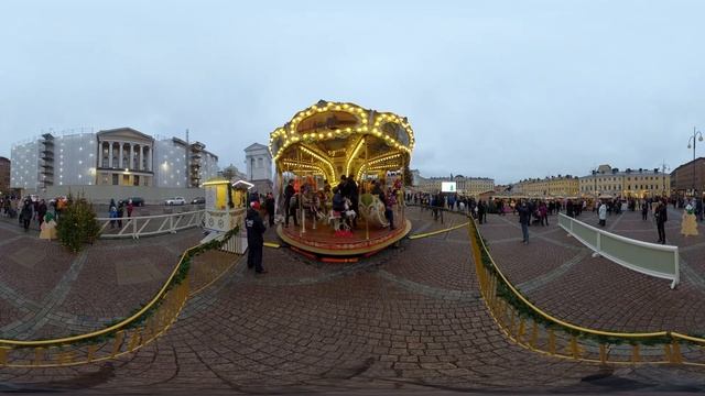 360° Tuomaan Markkinat 2019 Helsinki Carusell The festive mood begins #karusel #helsinki #360