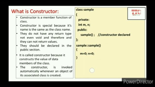 constructor | Default Constructor