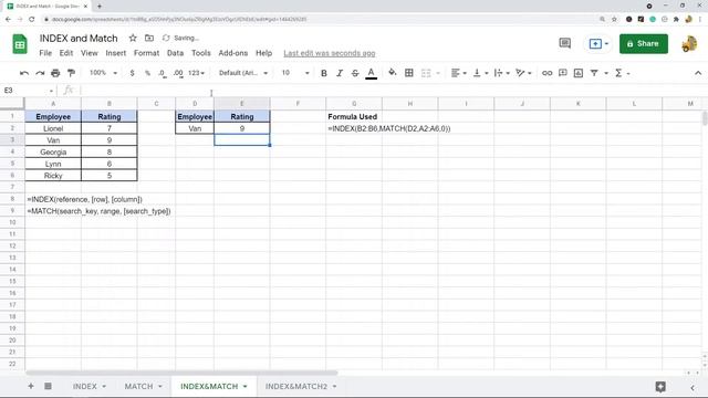 How to Use INDEX and MATCH Together in Google Sheets смотреть онлайн