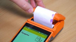 Урок №6 - Как менять чековую ленту и заряжать MSPOS KG