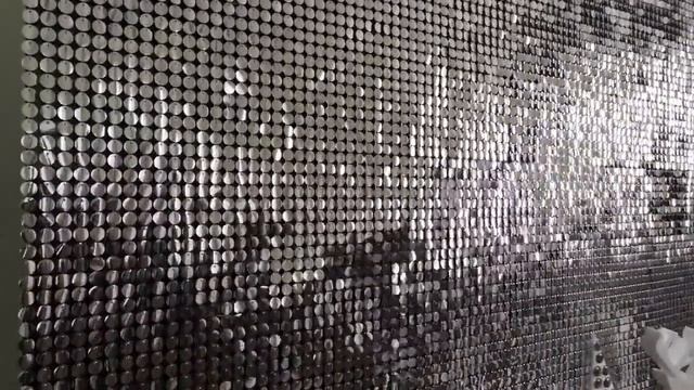 Фотозона из пайеток "Серебро" Sequin photozone silver