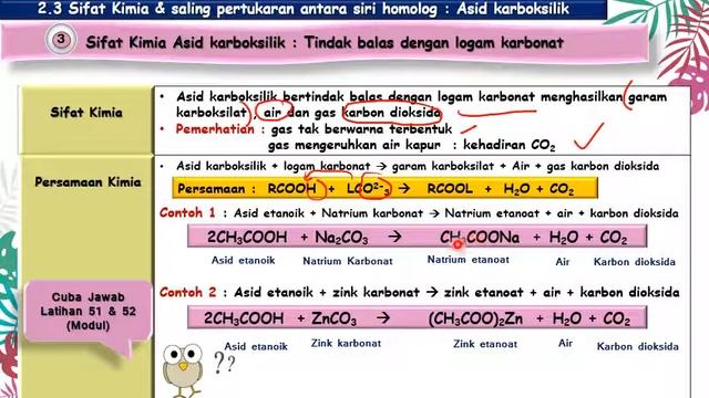 Kimia KSSM Ting 5 : Sifat Kimia Asid Karboksilik & Ester смотреть онлайн