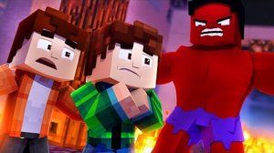 МОЯ НЯНЯ КРАСНЫЙ ХАЛК! МОЯ УЖАСНАЯ НЯНЯ В МАЙНКРАФТ [перезалив]