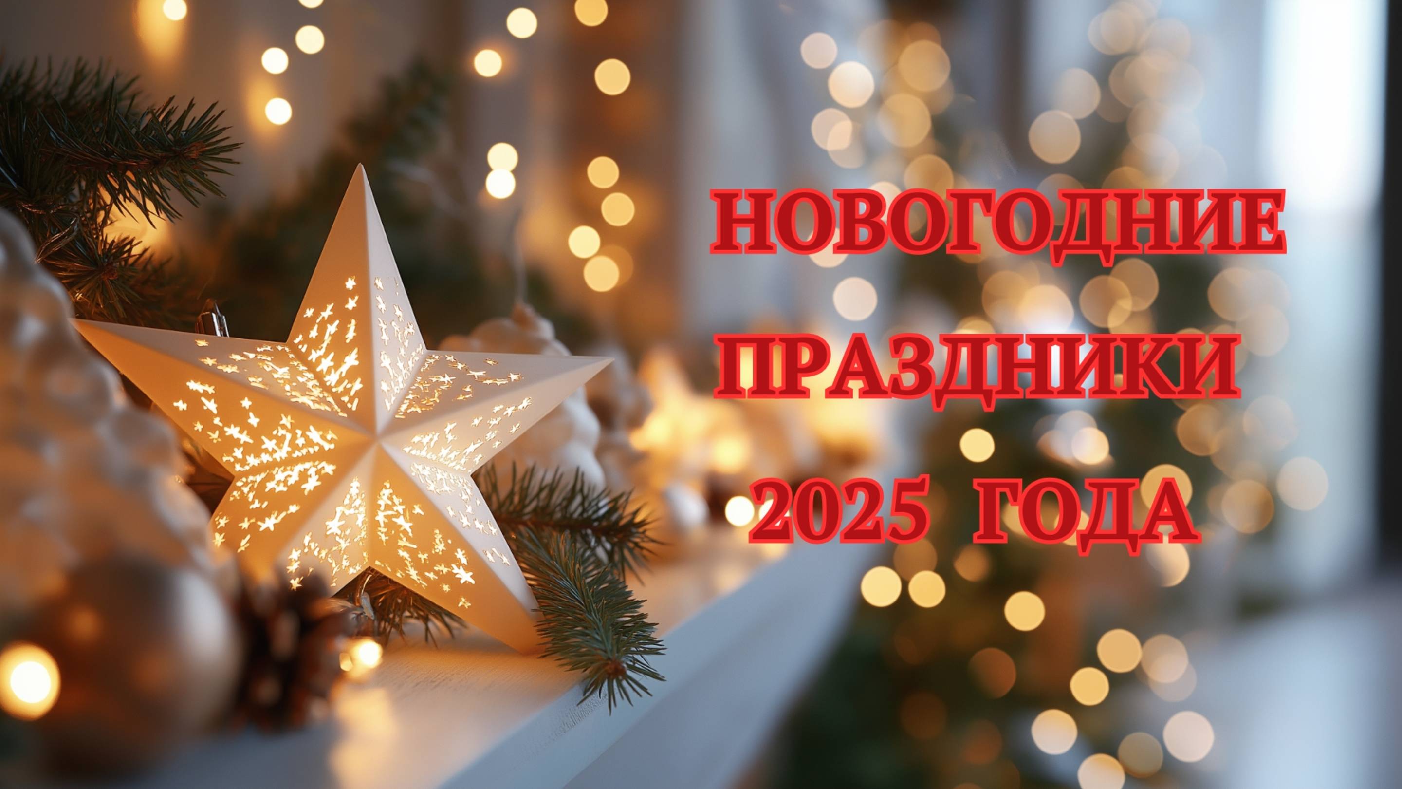 Прогноз на Новогодние праздники 2025 года.