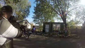 Лошадь испугалась