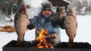 Я знаю как вкусно пожарить карпа в казане на костре