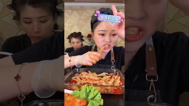 SUB NEW XiaoYu Mukbang MUKBANG SATISFYING 중국 음식 먹기。ASMR MUKBANG Spicy noodles, chicken feet, pies