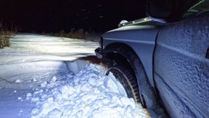 Якорь 4х4 _Зачётный_ плуг. Зима, ночь, метель