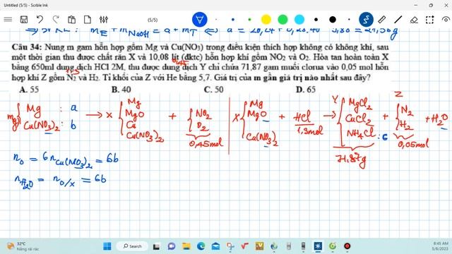 Giải đề thi thử THPTQG 2023 môn Hóa Hàn Thuyên Lần 2 (20 câu cuối) || Thầy Đại - Chuyên TN смотреть онлайн