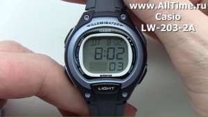Обзор. Японские наручные часы Casio LW-203-2A с хронографом