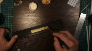 Реставрация книг дома. Делаем надпись на тканевом корешке.1