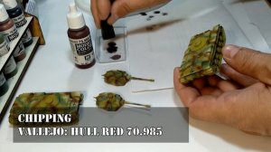 Painting Looted KV 1, Flames of War.