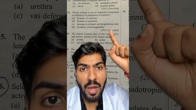 human reproduction most important PYQ #neet #aiims