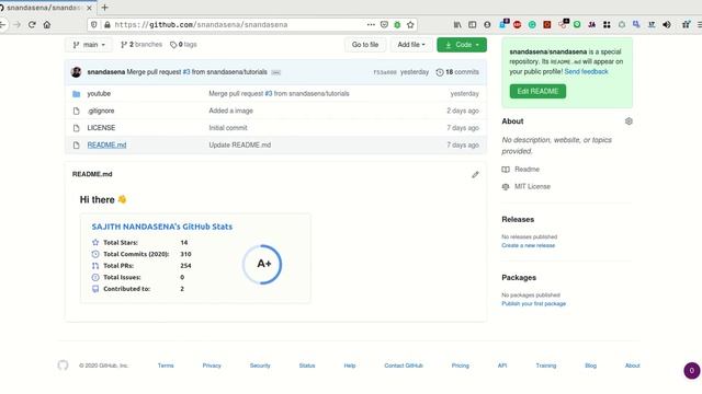 How to add your GitHub stats widget to your GitHub profile page