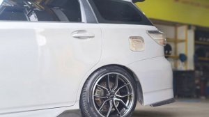 土城輪胎王 TOYOTA WISH 17吋鋁圈 黑底黑透面