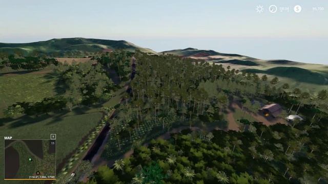 Faxinal map | Farming Simulator 19 | Map flyover смотреть онлайн