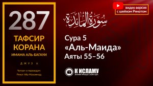 287. Какая партия дозволена в Исламе? Сура 5 «аль-Маида». Аяты 55–56. Тафсир аль-Багауи