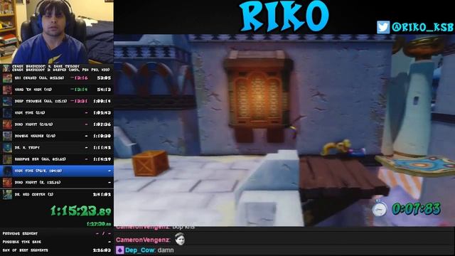 (Former WR) Crash Bandicoot N. Sane Trilogy - Crash 3 105% speedrun in 2:55:23 (2:33:13 loadless)
