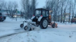 очистка дорог от снега 27 часть