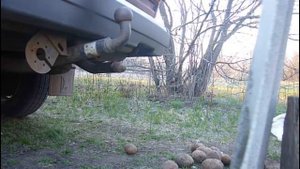 Вставил картошку в выхлопную трубу.