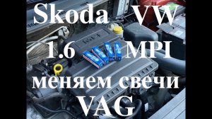 Skoda Rapid 1.6 MPI. Меняем свечи зажигания.