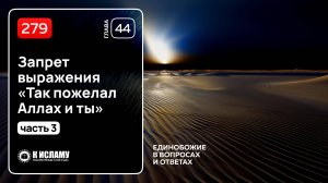 279. Продолжение главы 44. Запрет выражения «Так пожелал Аллах и ты». Ринат Абу Мухаммад