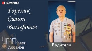 Горелик Симон Вольфович.  Проект "Я помню" Артема Драбкина. Водители.