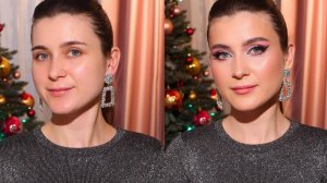 Очень красивый макияж на НОВЫЙ ГОД 2025 / Растушеванная стрелка/ Профессиональный урок от визажиста