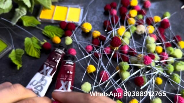 Малина из холодного фарфора/ #холодныйфарфор\ рецепт профессионального холодного фарфора/молды дома