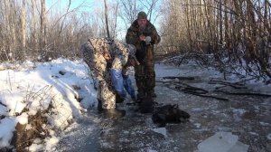 Проверяем капканы на бобра