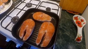 СТЕЙК из ЛОСОСЯ (СЁМГА, ФОРЕЛЬ)