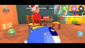 играю в зимний симулятор кот и бабка