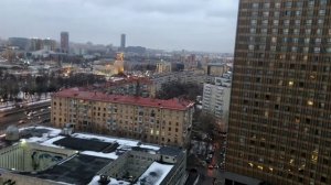 Лучший новогодний вид из окна гостиницы «Космос»