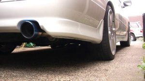 Nissan Avenir GT4-Z (SR20DET) 2.5 turbo back exhaust on cold start