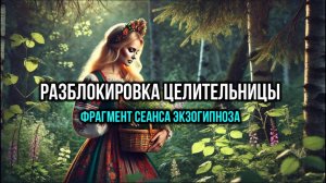 РАЗБЛОКИРОВКА ЦЕЛИТЕЛЬНИЦЫ: ФРАГМЕНТ СЕАНСА ЭКЗОГИПНОЗА