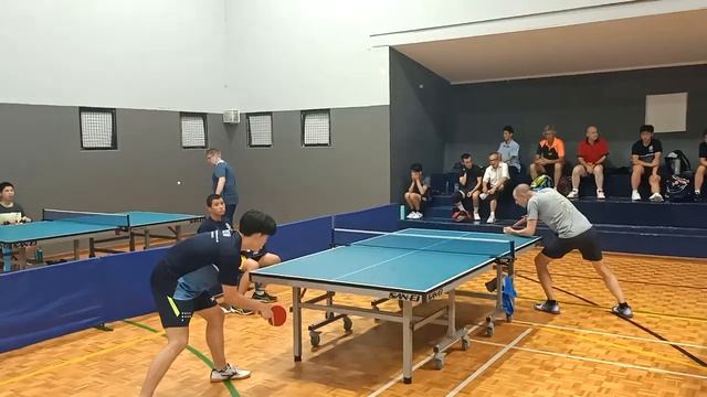 2024 south pennants table tennis div one Juno Choi vs Pascal Mias set three