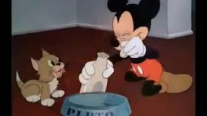 A Micky Mouse  плуто и котенок